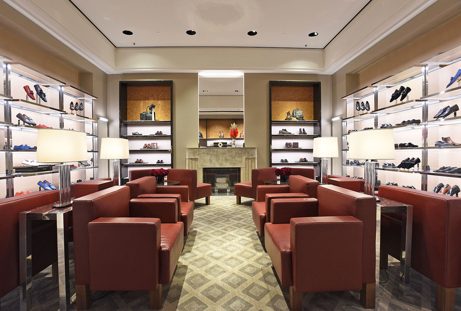 Salvatore Ferragamo store at the Beverly Center, Los Angeles, California,  by Valerio Architects